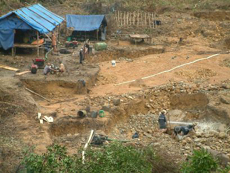 Hiện trường vụ khai thác vàng tái phép tại Khe Dứa.